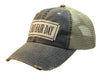 "Bad Hair Day" Distressed Trucker Hat