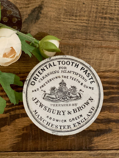 Jewsbury & Brown Oriental Tooth Paste "English Advertising Pottery"