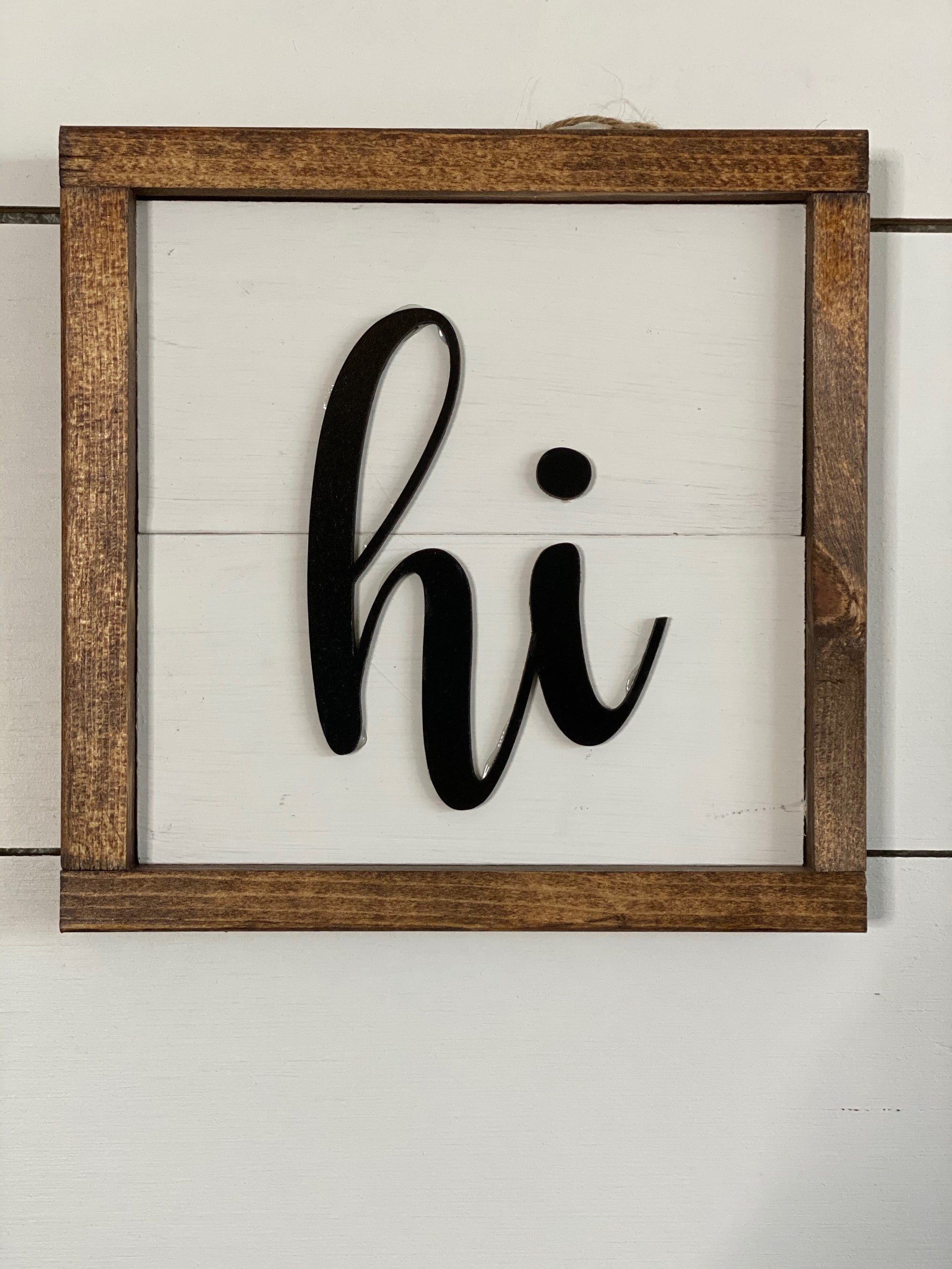 Word Wall Sign "Hi"